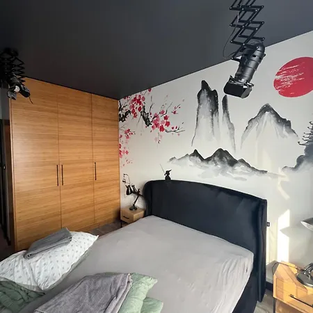Modern Japan Style 24 H Check In Apartment Warsaw